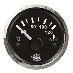 Osculati water temperature gauge 40/120° black/glossy