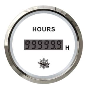 Osculati digital hour counter white/glossy