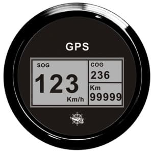 Osculati speedometer compass mile counter GPS black/black
