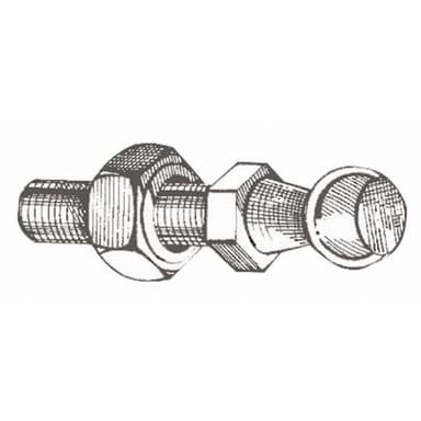 RVS Ø10 mm kogel voor montage gasveren