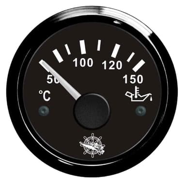 Osculati oil temperature gauge 50/150° black/black