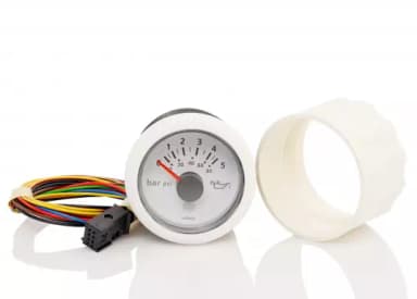 VDO VLW OD meter ∅52mm 12V 5B ring wit