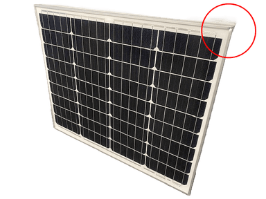 Zonnepaneel 55W-12V (klein deukje in de hoek)