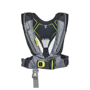 Spinlock Deckvest 6D 170N automatisch reddingsvest met harnas, grijs