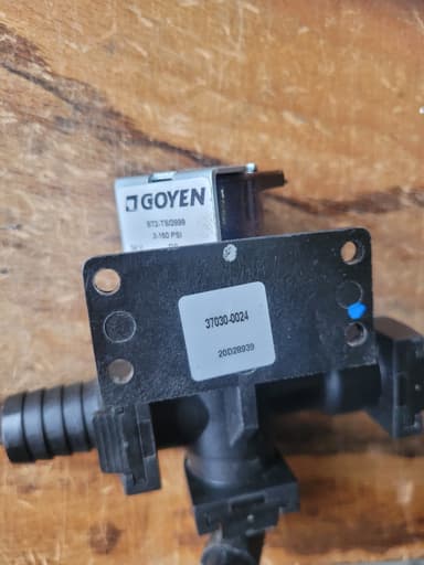 Jabsco magneetklep 24V voor elektrisch toilet (37030-0024), demo