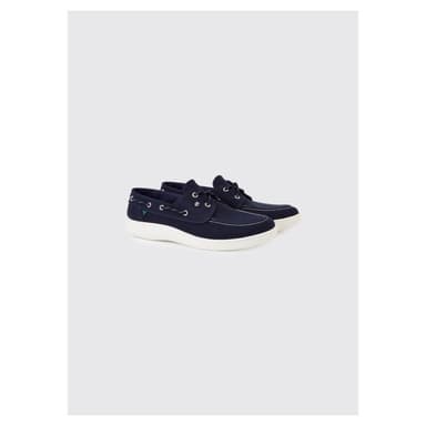 Dubarry Santorini heren bootschoen canvas navy, maat 43