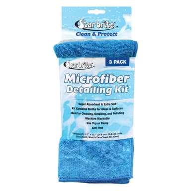 Star brite microfiber detailing kit, 3 doeken (40079)