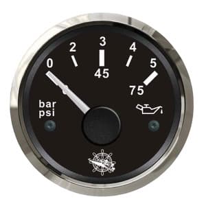 Osculati oil pressure indicator 0/5 bar black/glossy