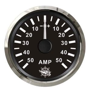 Osculati ammeter w/shunt 50A black/glossy