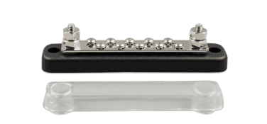 Busbar 150A 2P with 10 screws + cover