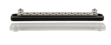 Busbar 150A 2P with 20 screws + cover