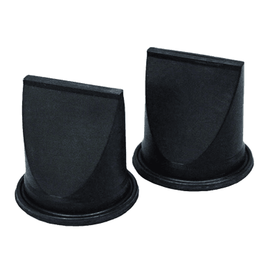 Lipventiel 1 1/2" zwart (2 stuks)