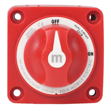 m-serie 300A dubbele circuit accuschakelaar OFF/ON