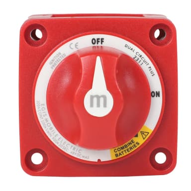 m-serie 300A dubbel circuit met gecombineerde accuschakelaar