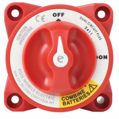 e-serie 350A dubbel circuit met gecombineerde accuschakelaar