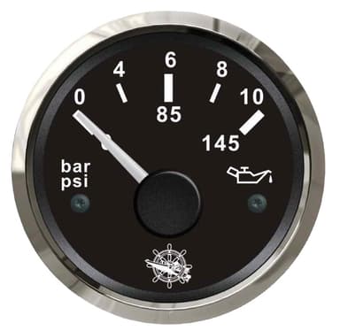 Osculati oil pressure indicator 0/10 bar black/glossy