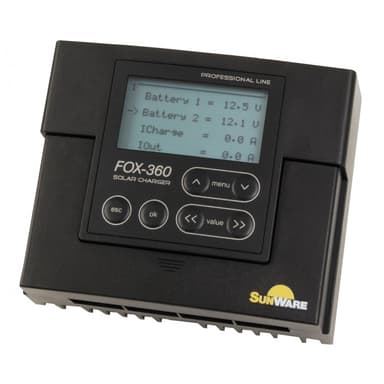 FOX-360 voor 2 accu's met LCD
