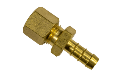 Knelkoppeling 8mm x slangtule messing