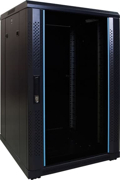 18U serverkast met glazen deur