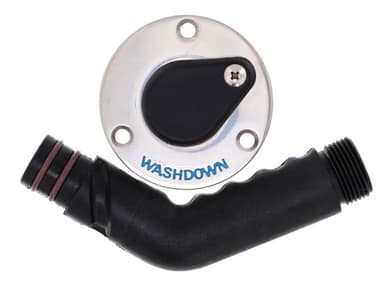 Jabsco waterstopcontact RVS 3/4" bsp - 135°
