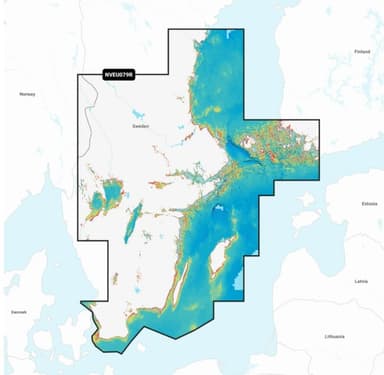 Garmin Navionics Vision+ NVEU079R Zweden, zuidoost