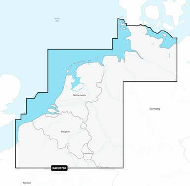 Navionics+ NAEU076R Benelux en Duitsland, West