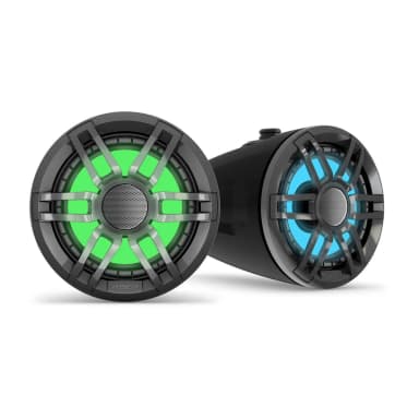 Fusion® XS-serie nautische wake tower luidsprekers -zwart