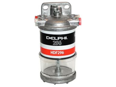 Delphi HDF296 brandstoffilter met glazen kom