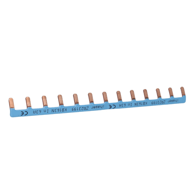 Verbindingskam Hager KB163N blauw 10 mm² 63A